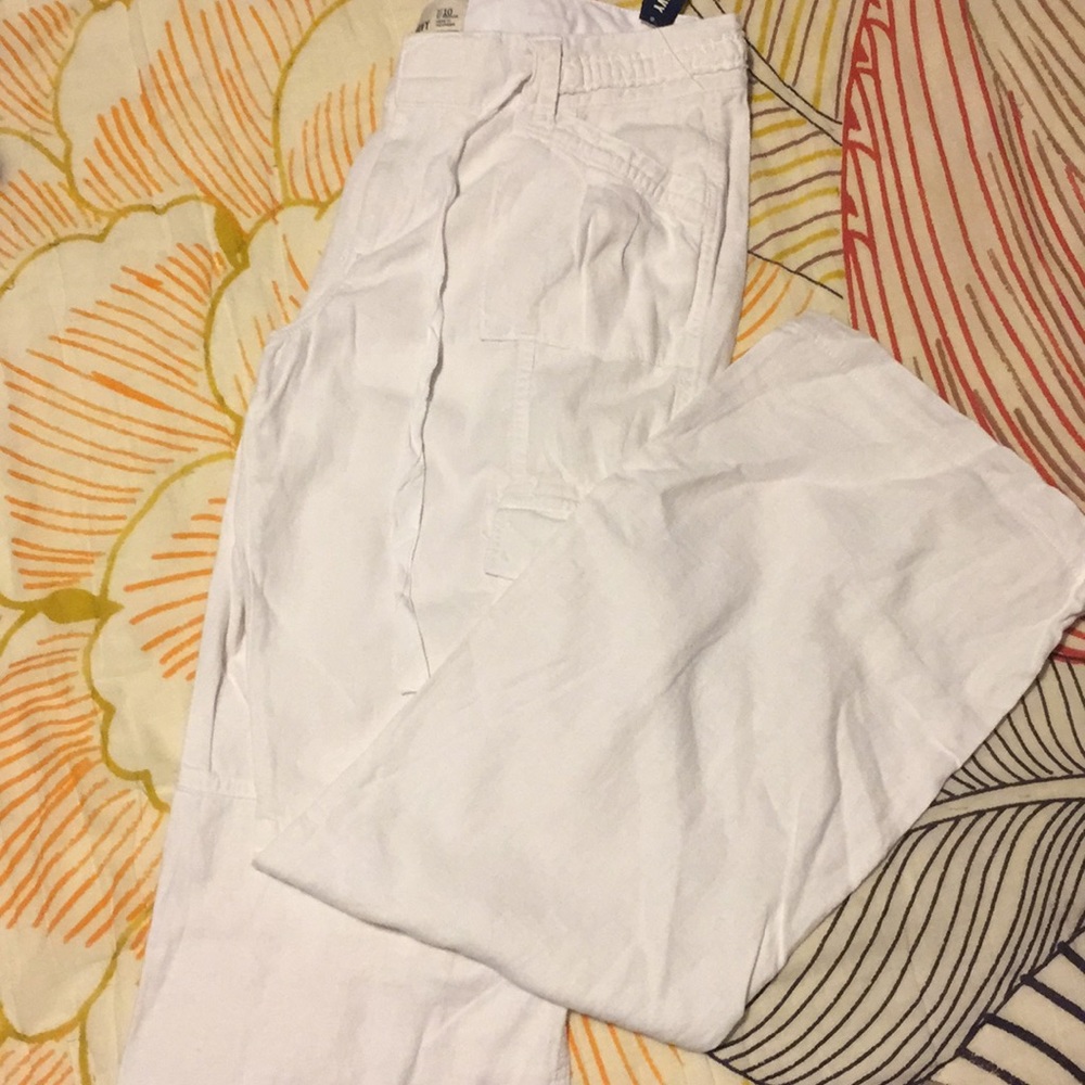 Wide Leg Linen/Rayon Pants